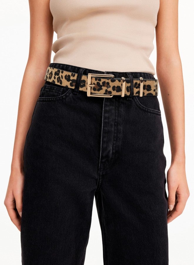 WAYLIT Leopard Print Belts For Women Leopard-Belt - Cheetah Belts For Women - Image 4
